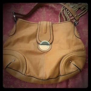 Franco Sarto Mustard yellow leather bag